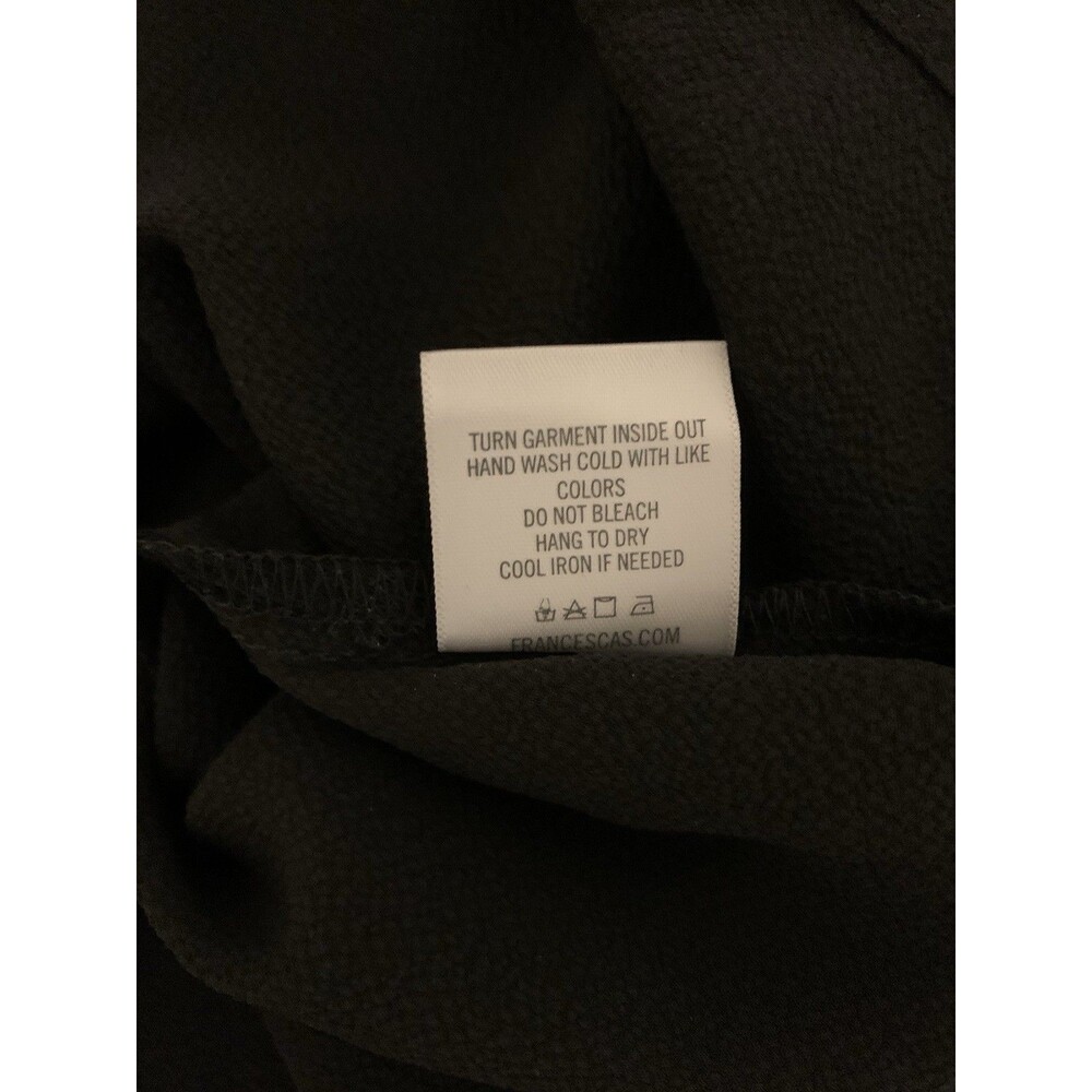 Alya Francescas Womens Size Medium Top Sleeveless Scalloped Tie Front Black New - Picture 5 of 7